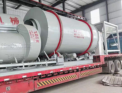 開封25噸烘干機設備發貨現場